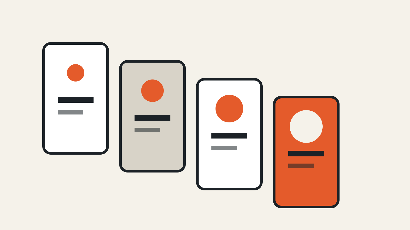 Four browser release cards progress from Canary and Beta to Stable on a warm paper background.